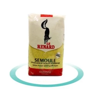 Semoule de blé dur moyenne - Le renard - 1kg
