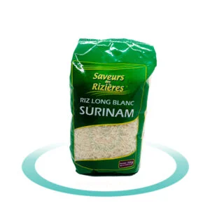 Riz long blanc surinam - Saveurs des rizières - 1kg