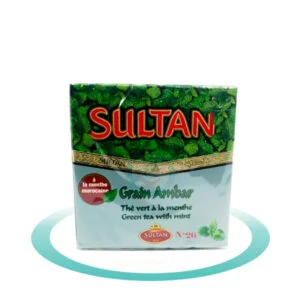 Thé vert à la menthe, grain Ambar - Sultan - 150g