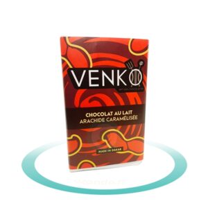 Chocolat au lait, arachide caramélisée - Venko - 80g