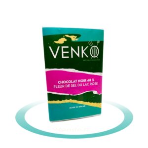 Chocolat noir 68%, fleur de sel lac rose - Venko - 60g