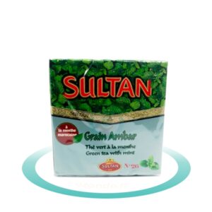 Thé vert à la menthe, grain Ambar - Sultan - 150g