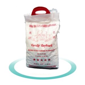 Brisure de riz (2x) parfumé du Cambodge - Family Elephant - 5kg